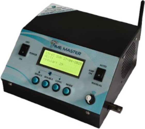 Mandirvani temple audio controller with LCD display and control buttons
